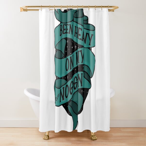 Been heavy on my noggin - bailey sarian suspish Shower Curtain