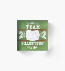 Team Pillowtown Acrylic Block