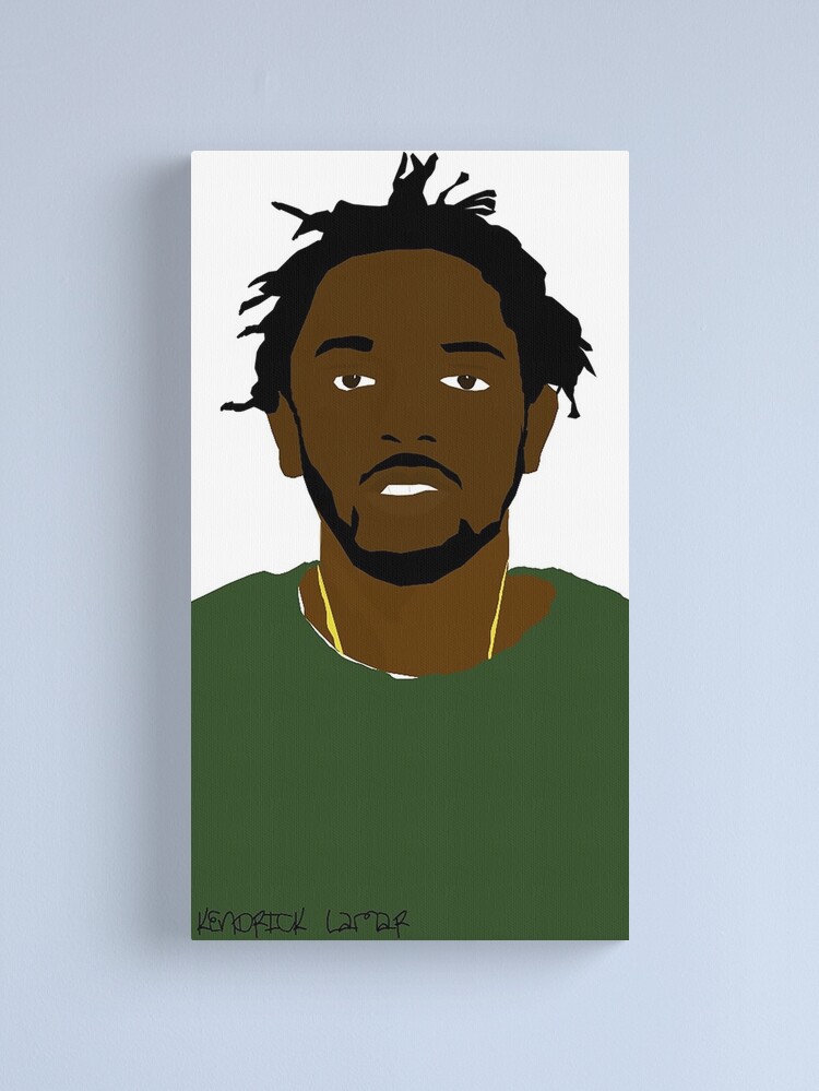 Full Canvas: Left - Kendrick Lamar Portrait Original Canvas Painting
