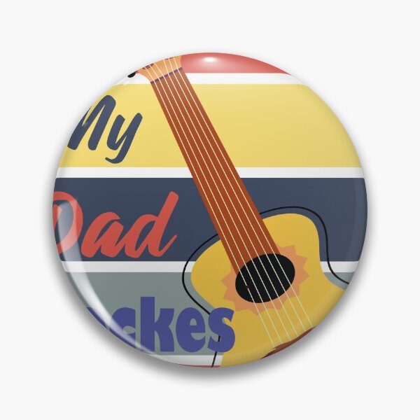 Artikelvorschau, mein vater rockt und gitarre retro daddy entworfen und verkauft von Stickers  Designer.
