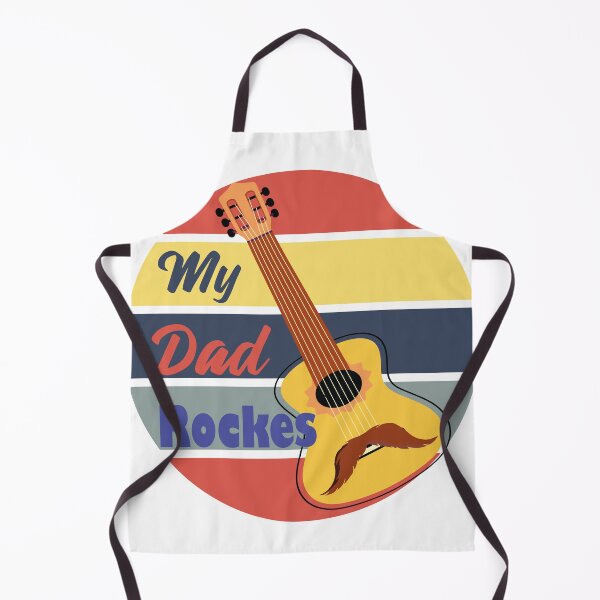 Item preview, my dad rocks and guitar retro daddy designed and sold by Stickers Designer.