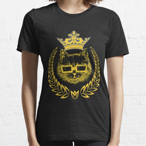 cat with crown shirt