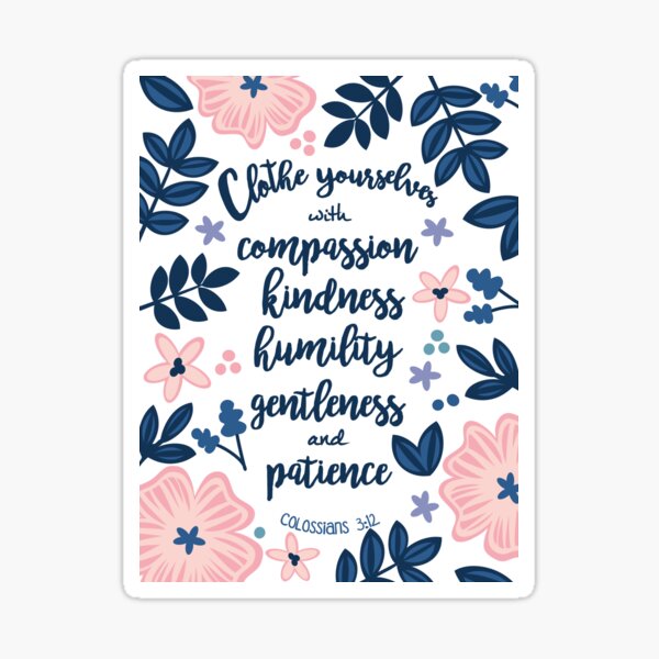 Colossians 3:12 Sticker