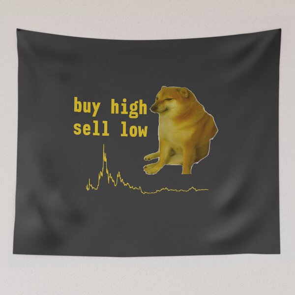 Item preview, Buy High Sell Low designed and sold by QualityMemage.