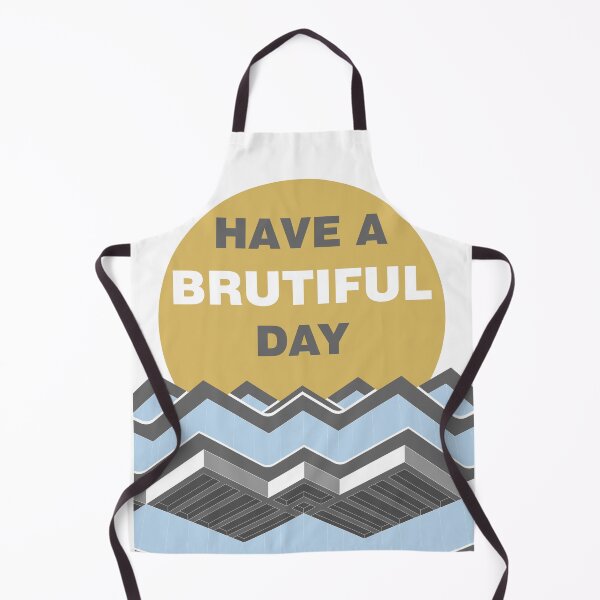 Item preview, Have a Brutiful Day, Geisel Library, Brutalist Print, San Diego, Print, Artwork, Illustration, Brutalist Architecture, Architecture Print designed and sold by sketchingarchi.