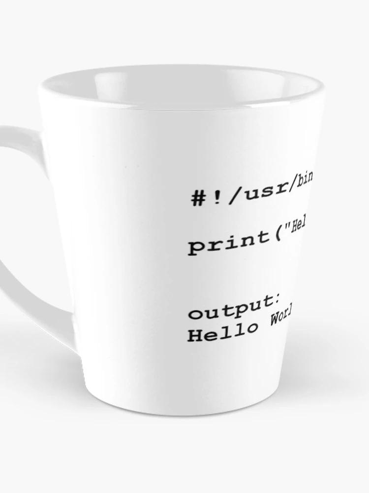 Thumbnail 3 of 4, Coffee Mug, Hello World - Python designed and sold by mcxgr.