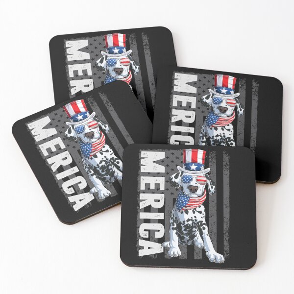 Item preview,  dalmatian dog 4th of July Shirts Merica Men Women USA Flag designed and sold by hadlamcom.