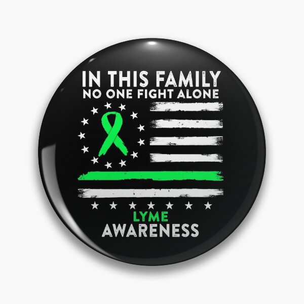 Item preview, In This Family No One Fights Lyme Alone American Betsy Ross Flag designed and sold by deputylove.