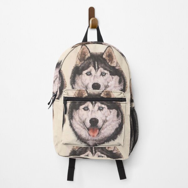 Item preview, Siberian Husky Portrait in Color designed and sold by BarbBarcikKeith.