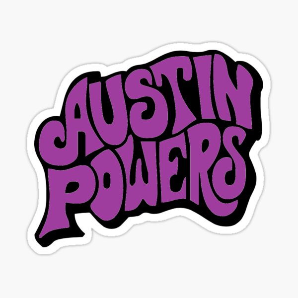 Austin Powers Logo Sticker