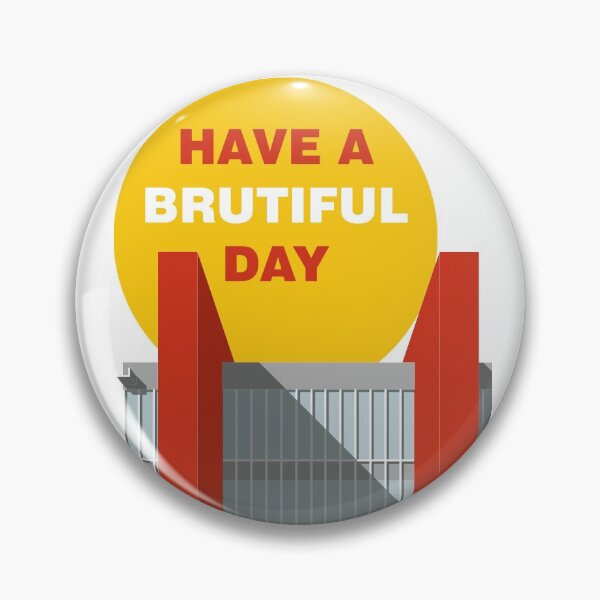 Item preview, Have a Brutiful Day, Sao Paulo Museum, Brutalist Print, Sao Paulo, Print, Artwork, Illustration, Brutalist Architecture, Architecture Print designed and sold by sketchingarchi.