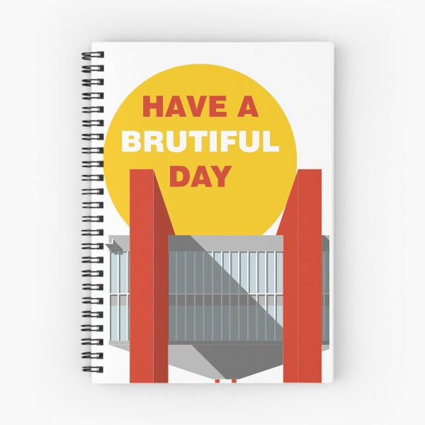 Item preview, Have a Brutiful Day, Sao Paulo Museum, Brutalist Print, Sao Paulo, Print, Artwork, Illustration, Brutalist Architecture, Architecture Print designed and sold by sketchingarchi.