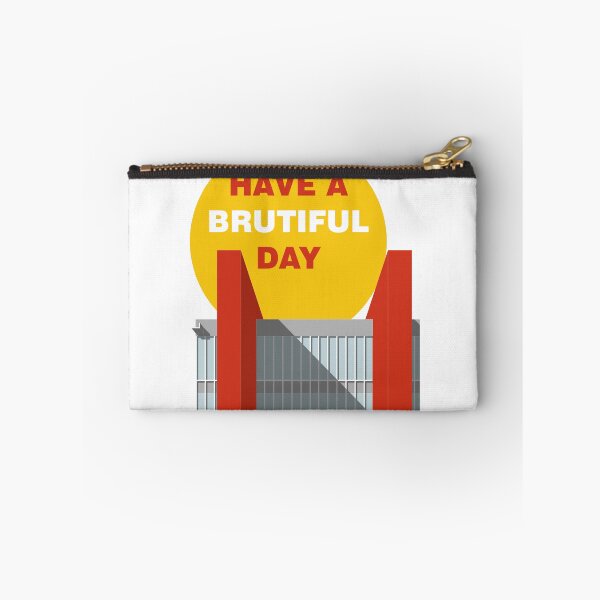 Item preview, Have a Brutiful Day, Sao Paulo Museum, Brutalist Print, Sao Paulo, Print, Artwork, Illustration, Brutalist Architecture, Architecture Print designed and sold by sketchingarchi.