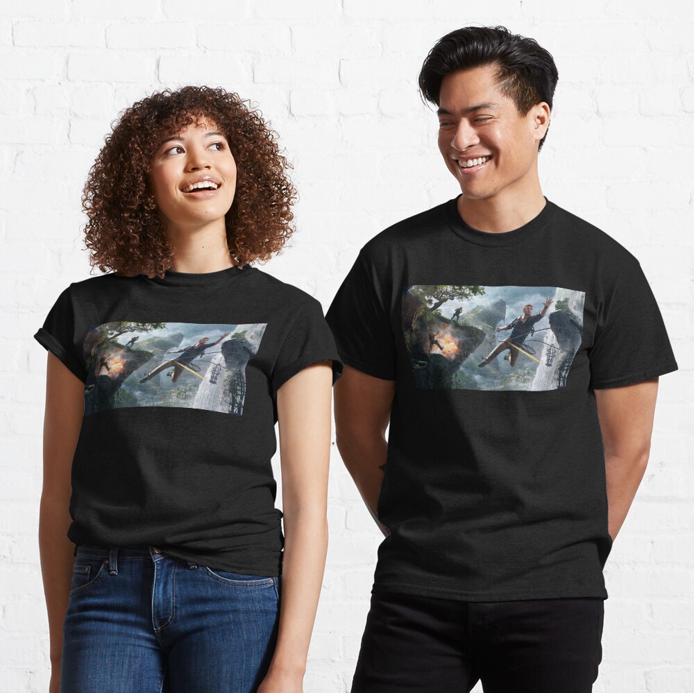 UNCHARTED 4 T-shirt a Thief's End S blu NUOVO & OVP 