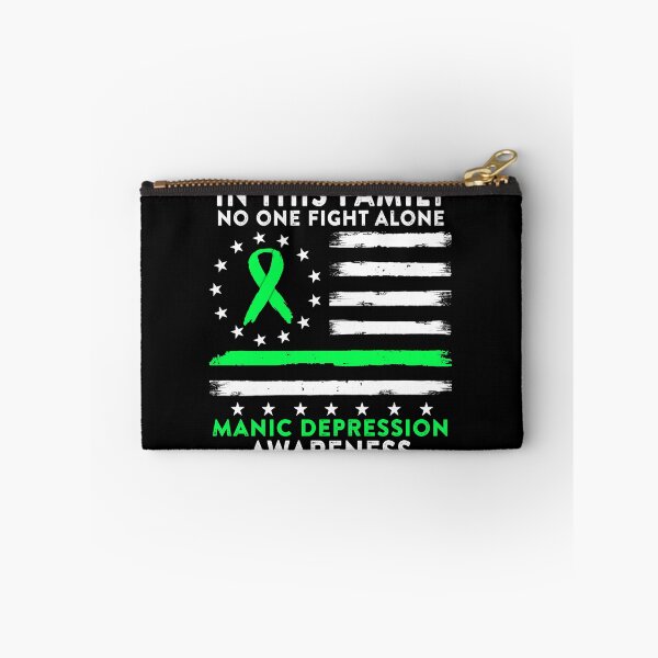 Item preview, In This Family No One Fights Manic Depression Alone American Betsy Ross Flag designed and sold by deputylove.