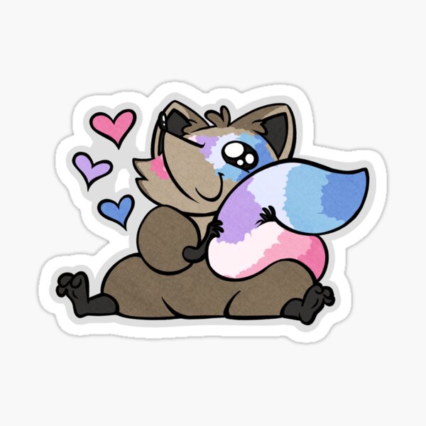 Pride Raccoons(Sweet) - Bigender Sticker