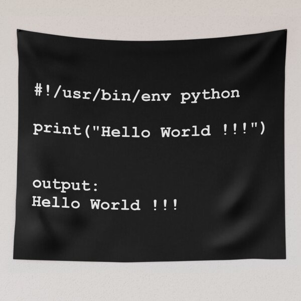 Item preview, Hello World - Python (white) designed and sold by mcxgr.