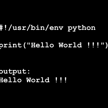 Artwork thumbnail, Hello World - Python (white) by mcxgr