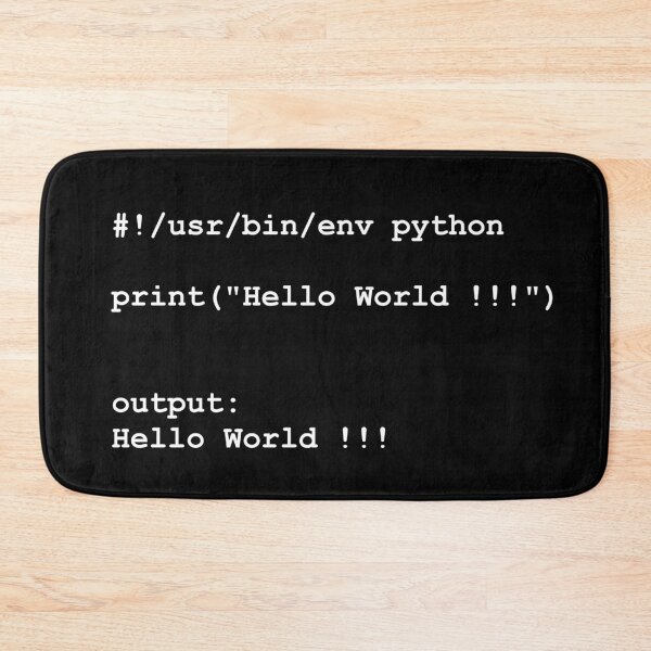 Item preview, Hello World - Python (white) designed and sold by mcxgr.