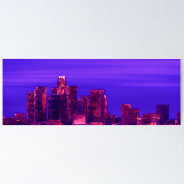 Item preview, Ciudad Low-Poly en la noche designed and sold by Taylor Whittemore.