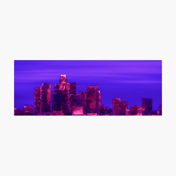 Artikelvorschau, Low-Poly-Stadt in der Nacht entworfen und verkauft von Taylor Whittemore.