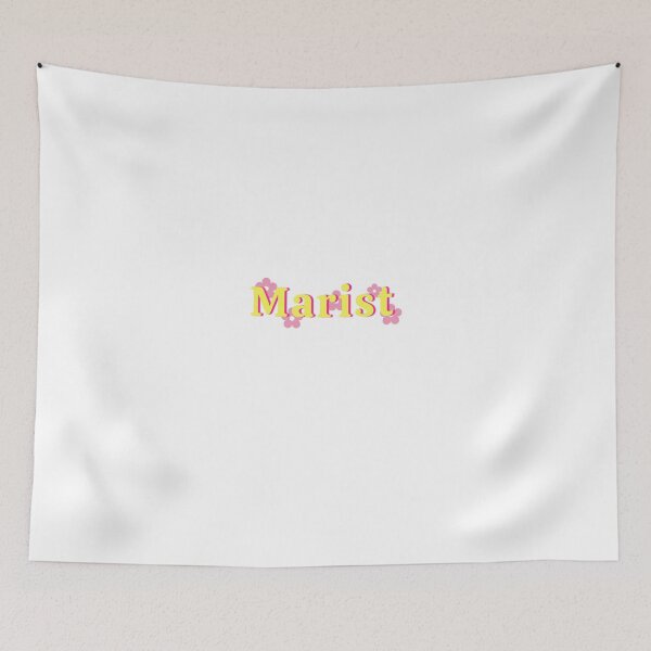 Item preview, Marist Yellow and Pink Daisy Background Logo designed and sold by katiemarielle.