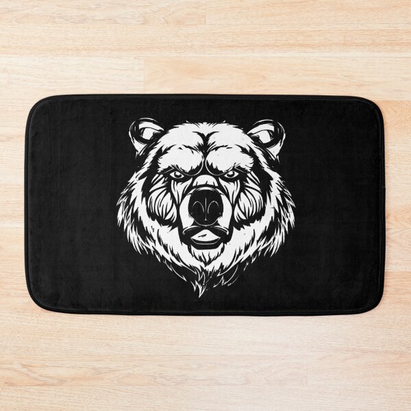 Item preview, Cool Bear Brown Bear Grizzly Head Predator White Graphic designed and sold by brunsch-print.