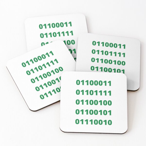 Item preview, Coder in binary - Binary information written "Coder" designed and sold by gubez.