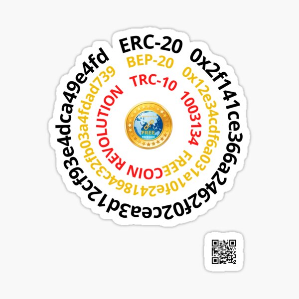 FREEcoin smartcontracts adresses Sticker