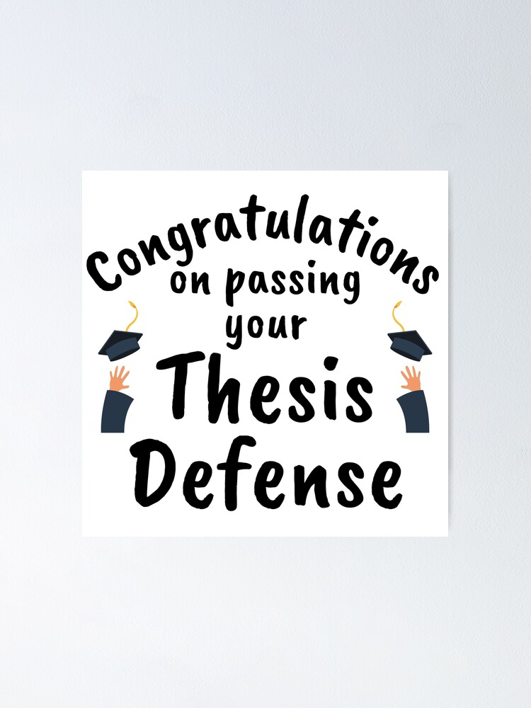 congratulations on submitting your thesis