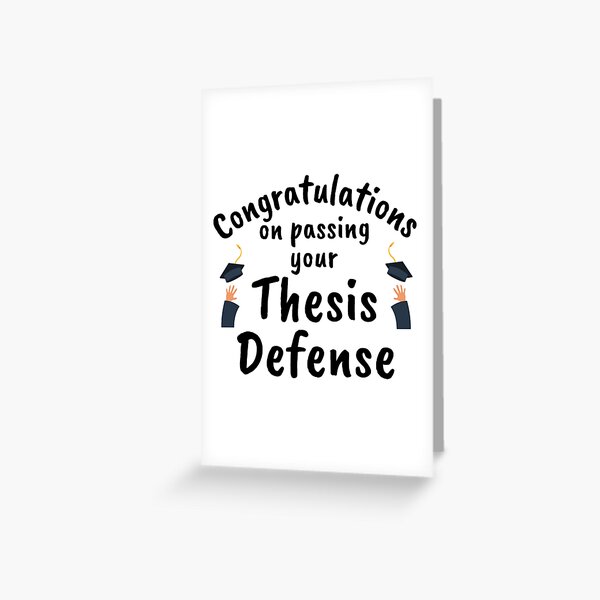 greetings for thesis defense