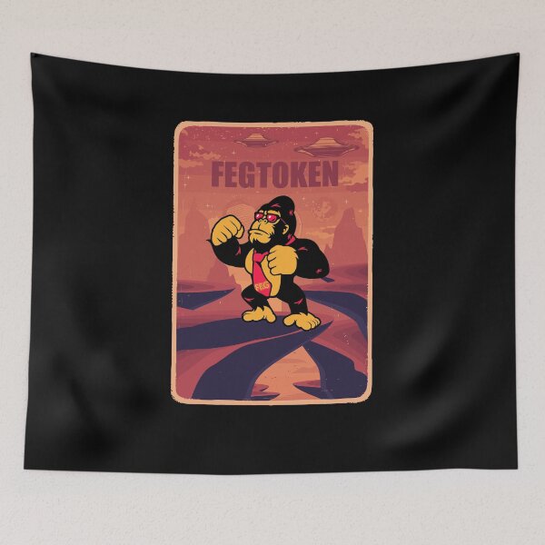 Item preview, FegToken Millionaire Feg Hodl Crypto 80s designed and sold by PinkyTree.