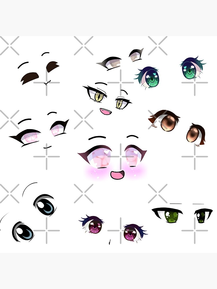 Cute Anime Eyes Art Board Print for Sale by Jessiecrow87