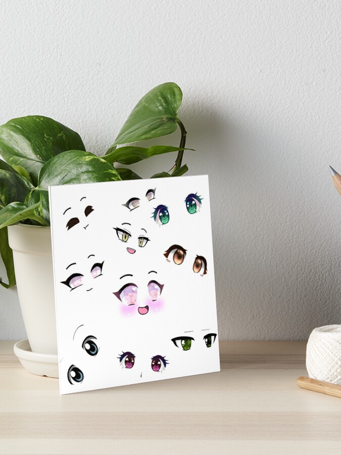 Cute Anime Eyes Art Board Print for Sale by Jessiecrow87