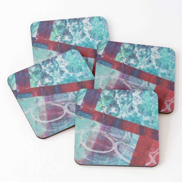 Item preview, A Collage of Abstract Mono Prints designed and sold by mewinkart.