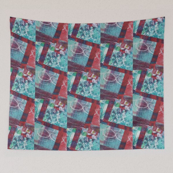 Item preview, A Collage of Abstract Mono Prints designed and sold by mewinkart.