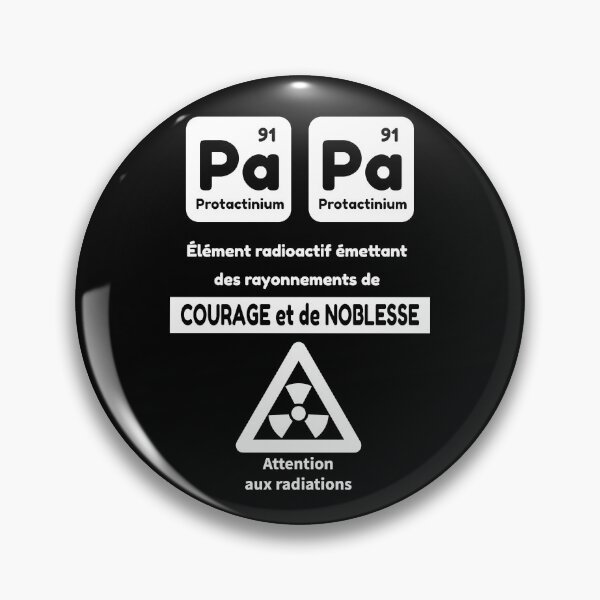Aperçu de l'œuvre Papa élément radioactif émettant des rayonnements de Courage et de Noblesse créée et vendue par thegiftedadult.