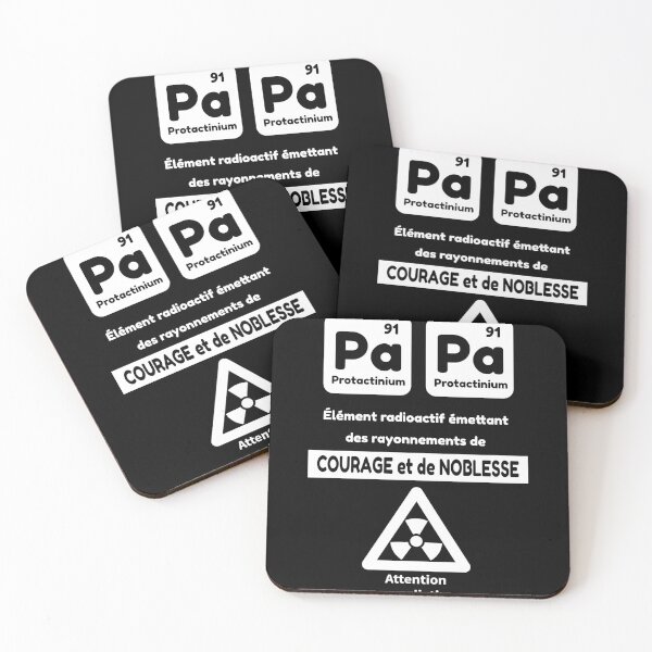 Item preview, Papa élément radioactif émettant des rayonnements de Courage et de Noblesse designed and sold by thegiftedadult.