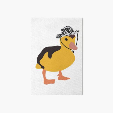 Cowboy duck Art Board Print