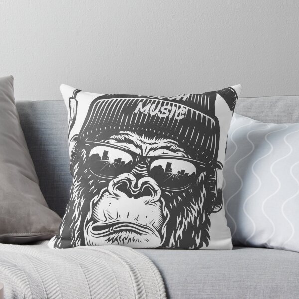 Item preview, journée mondial de la musics 2021: divertido DJ gorila angry face casque camiseta para amantes de la música, des cadeaux camisetas drôle, les gars pour graphique de musique amoureux designed and sold by SISSOUSTORE.