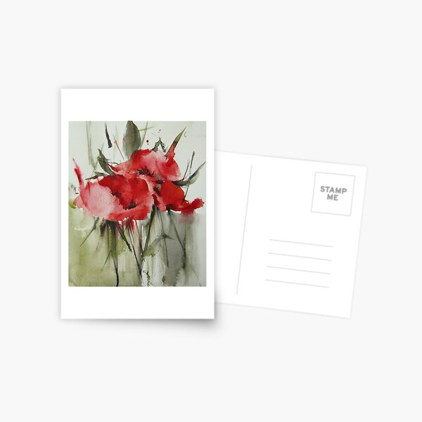 three poppies Postcard