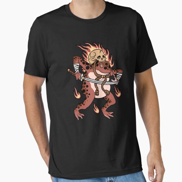 Vista previa del artículo con la obra «Tatuaje tradicional de rana ninja», diseñado y vendido por Wild  Empire.