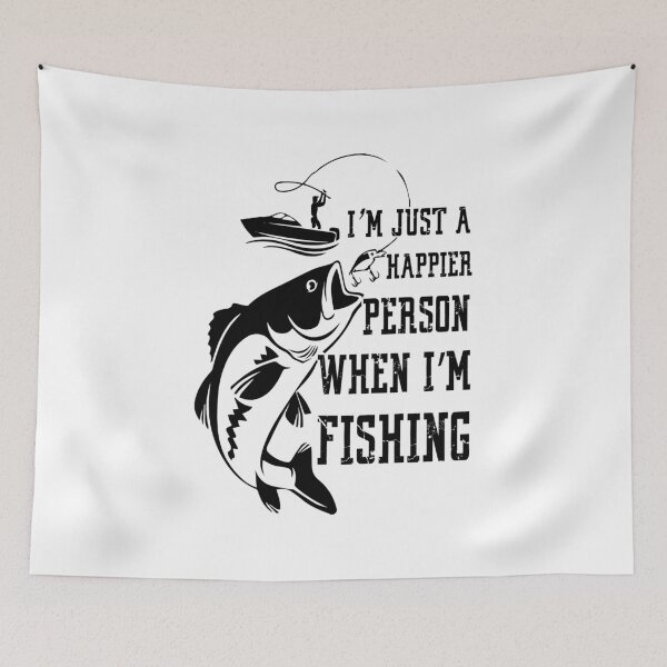 Item preview,  I Am Just a Happier Person when I Am Fishing, Father's Day gift designed and sold by ArtDeziGn.
