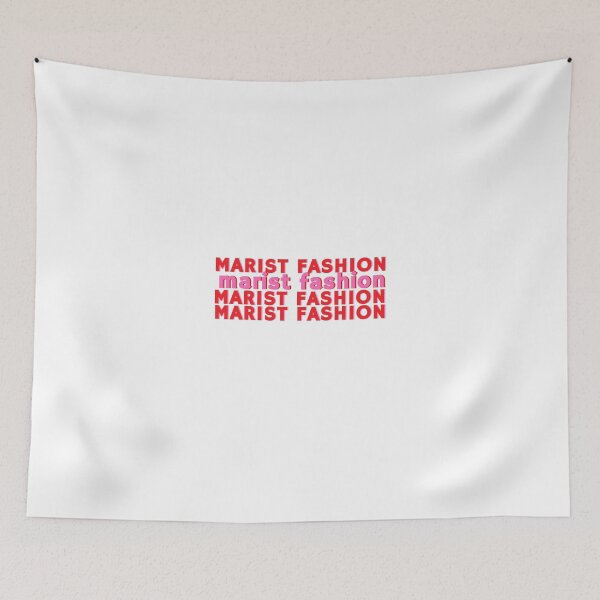 Item preview, Marist Fashion Pink and Red Repeating Logo designed and sold by katiemarielle.