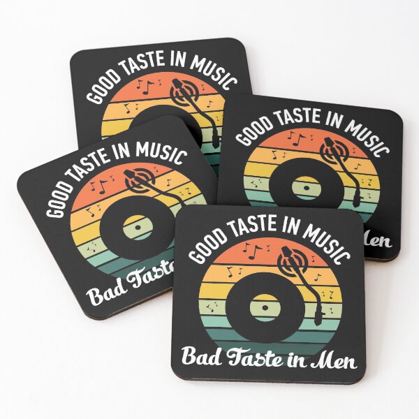 Item preview, Good Taste in Music Bad Taste in Men Retro design designed and sold by DarrriaDesign.