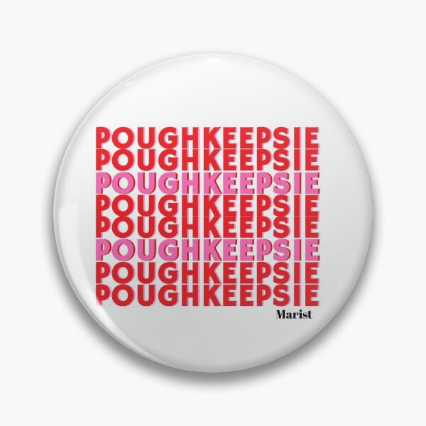 Artikelvorschau, Poughkeepsie Roter und rosafarbener Blockbuchstabe, sich wiederholendes Logo entworfen und verkauft von katiemarielle.