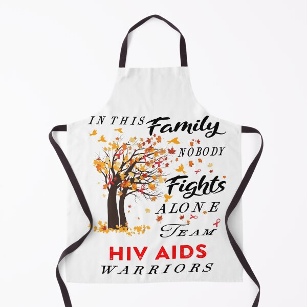 Item preview, In This Family No One Fight Alone Hiv Aids Awareness ribbon tree designed and sold by radianen.