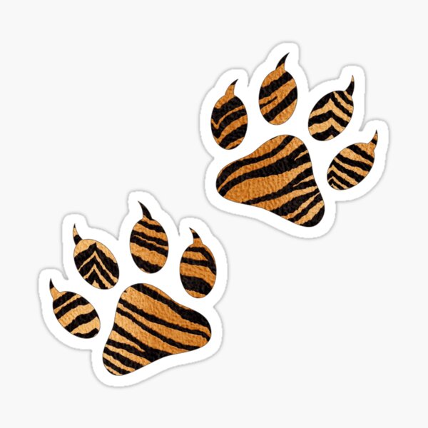 Item preview, Tiger Paws on Black designed and sold by Tonia Henry.