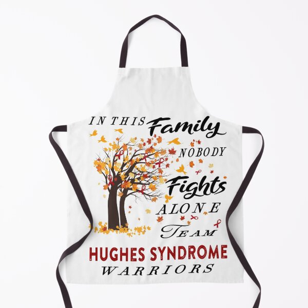 Item preview, In This Family No One Fight Alone Hughes Syndrome Awareness ribbon tree designed and sold by radianen.