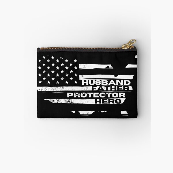 Item preview, Husband Father Protector Hero, Vintage USA Flag Gift, Proud Veteran designed and sold by FOGODesigns.
